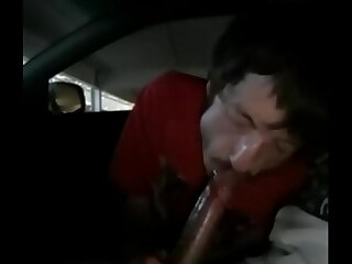 Young, cute gay dude returns to his buddy's car for a steamy session. He eagerly sucks his friend's cock, swallowing it deep down, before receiving a mouthful of cum. The cum-hungry twink spits on the shaft before lapping up every drop.